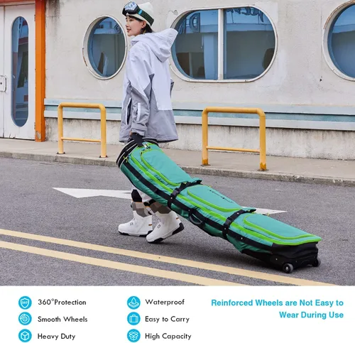 Vista 2 de Bolsa de snowboard con ruedas XCMAN de longitud ajustable