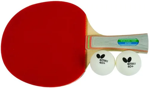 Vista 8 de Butterfly Wakaba Shakehand - Raqueta de tenis de mesa Serie Japón Control excepcional con velocidad y giro confiables Recomendado