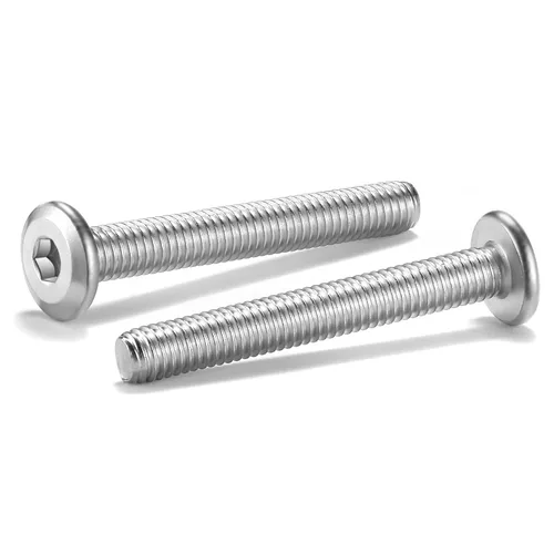 Vista 13 de 20 tornillos hexagonales de cabeza plana M5 x 0.236 in, acero inoxidable 304 18-8, rosca completa (con llave hexagonal)