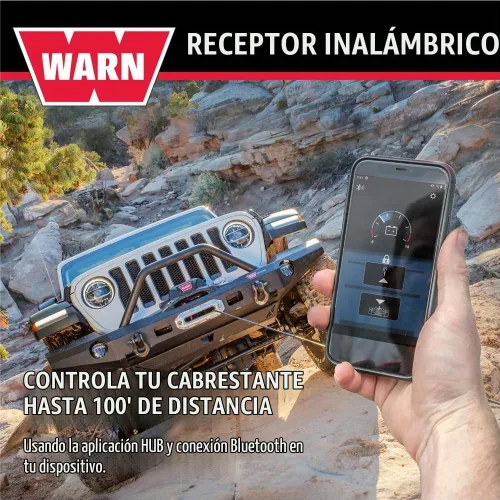 Vista 4 de WARN Receptor Bluetooth inalámbrico HUB para cabrestantes de camiones, SUV y Jeep