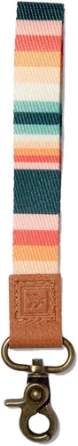 Vista 24 de Correa de muñeca de Thread Wallets para hombres y mujeres, llavero de pulsera para insignia, billetera y correa de muñeca para teléfono Negro