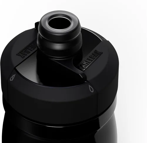 Vista 4 de CamelBak Podium - Botella de agua para bicicleta de acero inoxidable con aislamiento de acero, retención de frío para ciclismo, 12 onzas, color negro