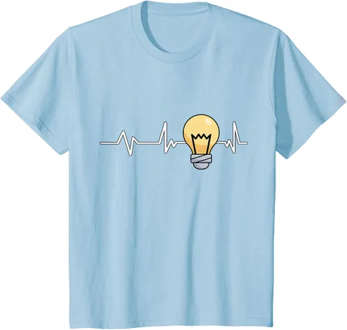 Vista 9 de Bombilla Heartbeat bombilla regalo bombilla bombilla camiseta Negro