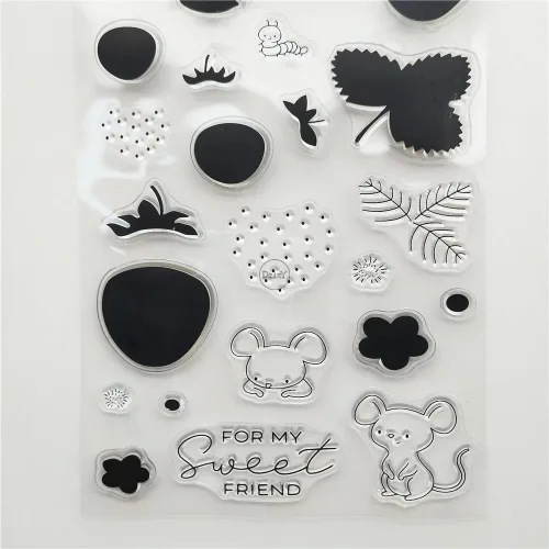 Vista 5 de DzIxY Juego de sellos transparentes y troqueles de corte de metal para hacer tarjetas, álbumes de recortes, suministros de papel, sellos, bolsillos