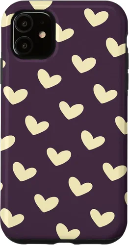Vista 8 de Yellow Heart Pattern Minimalist Love Case for iPhone 16