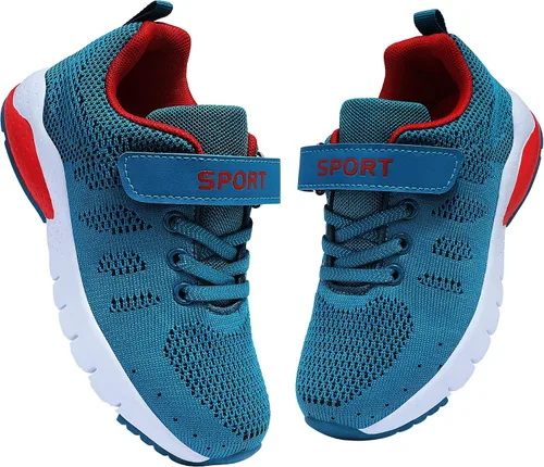 Vista 9 de Tenis para correr, ligeros, casuales, para caminar, para niños y niñas pequeños Azul (1#Blue)