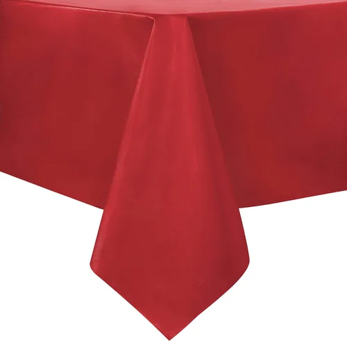 Vista 43 de sancua - Mantel rectangular de PVC 100 % impermeable, 54 x 54 pulgadas, vinilo a prueba de aceite, derrames, fácil de limpiar con un paño, para Beige