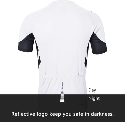 Vista 2 de ARSUXEO Camiseta de ciclismo de manga corta para hombre 636