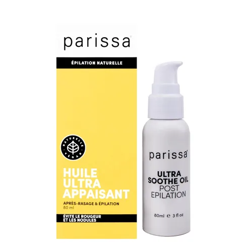 Vista 2 de Parissa Aceite ultra calmante, aceite esencial calmante para piel inflamada, tratamiento posterior al afeitado y depilación para cabello encarnado