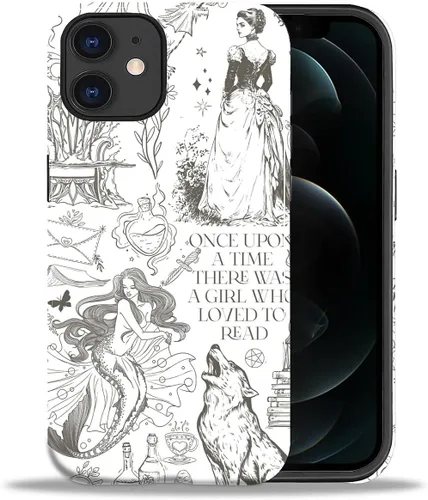 Vista 91 de ZHEGAILIAN Funda para iPhone 11, carcasa dura a prueba de golpes + silicona suave 2 en 1 híbrida, parachoques a prueba de caídas - Vidrio manchado