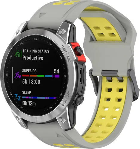 Vista 7 de Correas de reloj compatibles con Amazfit Falcon Correa de reloj de 0.866 in de ancho, compatible con correa de silicona de repuesto para reloj