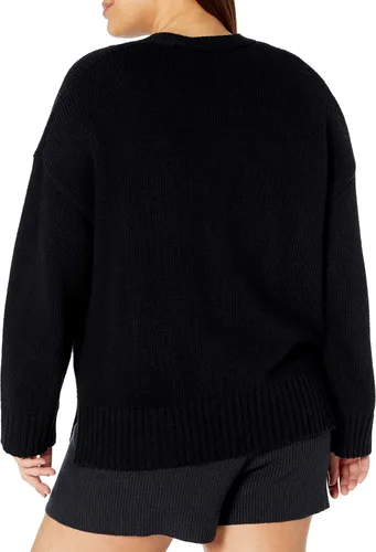 Vista 5 de The Drop Women's Brigitte Chunky Button-Front Pocket Ribbed Cardigan