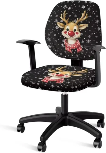 Vista 30 de Funda para silla de oficina, con temática de playa, funda elástica para silla de oficina, funda elástica de 2 piezas, funda para silla