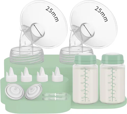 Vista 19 de Juego completo de 2 piezas de repuesto de extractor de leche de 0.472 in con botella de 10 oz compatible con bomba Spectra S1/S2/SG/9plus