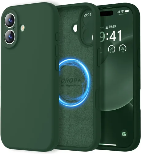 Vista 76 de LOVE 3000 Diseñada para Funda iPhone Air, Silicona Premium [Compatible con Magsafe][Forro de Microfibra Suave Anti-Rayones] Funda Protectora