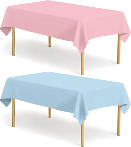 Vista 12 de Paquete de 2 manteles de plástico a cuadros en blanco y negro para fiestas, desechables de 54 x 108 pulgadas, mantel rectangular con bandera a