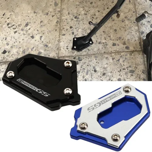 Vista 2 de Almohadilla lateral de motocicleta Soporte de motocicleta para B&MW R 1200 GS LC R1200GS ADV R1250GS Adventure 2013-2022 Soporte lateral CNC