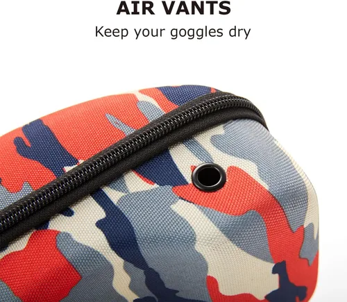 Vista 4 de XCMAN Funda rígida de EVA para gafas de esquí que se adapta a todas las formas y tamaños de gafas de esquí