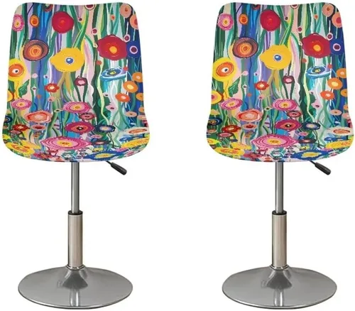 Vista 61 de American Eagle - Juego de 2 fundas para taburetes de bar para sillas de comedor, impermeables, antideslizantes, tamaño universal