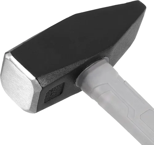 Vista 3 de HOIGON Paquete de 2 martillos de herrero de 4.5 libras, martillo cruzado con mango de fibra de vidrio para procesamiento de metales, carpintería