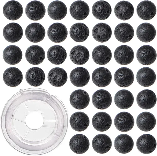 Vista 22 de 100 cuentas redondas sueltas de gema de amatista natural de 8mm para fabricación de joyas con cordón elástico de cristal