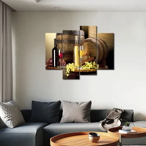Vista 5 de Cuadros de vinos y uvas para la pared, de First Wall Art, decoración moderna para el hogar
