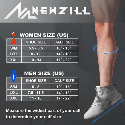 Vista 3 de NEWZILL Medical Compression Socks for Women and Men Circulation 20-30 mmHg Compression Stockings for Running Nursing Travel