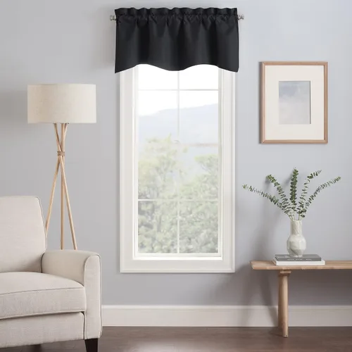 Vista 19 de Eclipse Kendall - Cortina de ventana con cenefa festoneada moderna con bolsillo para barra para cocina o baño, 42 x 18 pulgadas, alcachofa
