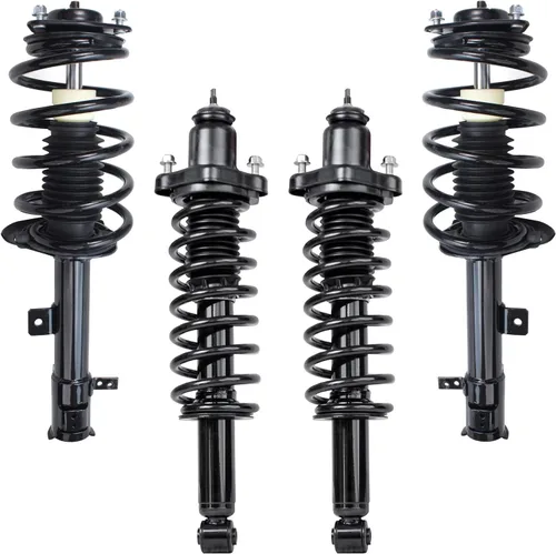 Vista 34 de Detroit Axle - 4 piezas de soportes para Toyota 2004 2005 2006 2007 2008 2009 Prius, soportes delanteros y traseros con resortes helicoidales