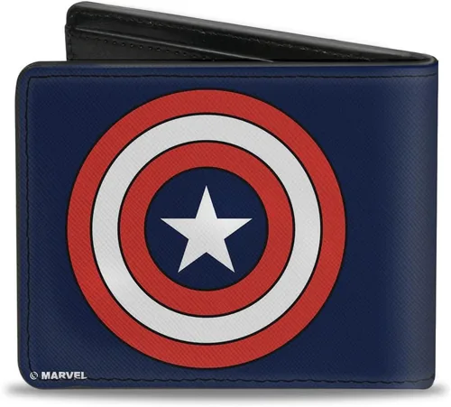 Vista 2 de Marvel ComicsCaptain AmericaShield Full Color Azul MarinoCartera
