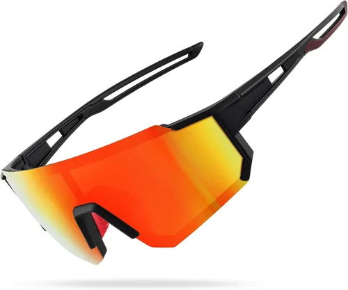 Vista 17 de Gafas de sol polarizadas deportivas para hombres y mujeres, gafas de sol para pesca, ciclismo, bicicleta de montaña, béisbol con protección UV