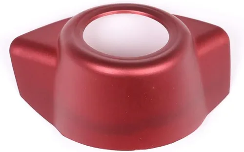 Vista 3 de Para Alfa Romeo Giulia Stelvio 2017-2019 ABS Plástico Car Start Motor Stop Cover Trim Accesorios (Rojo)