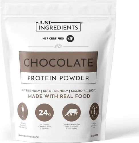 Vista 9 de JUST INGREDIENTS Chai Proteína en polvo – Mezcla de 30 porciones con suero 100% alimentado con pasto y proteínas vegetales orgánicas – Sabor cálido