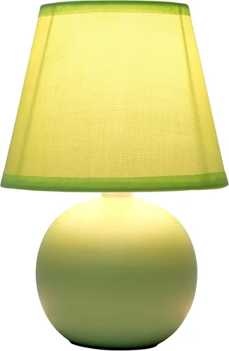 Vista 6 de Simple Designs LT2008-GRN - Lámpara de mesa de cerámica con globo mini, color verde (Paquete de 18)