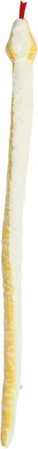 Vista 4 de Aurora Playful Snake Albino Birmano Python - Diseños llamativos - Diversión versátil - Amarillo 50 pulgadas