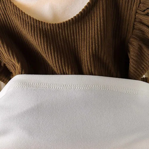 Vista 4 de TBUIALL Ropa de invierno para niñas pequeñas, ropa talla 78, trajes únicos para bebés, ropa boutique