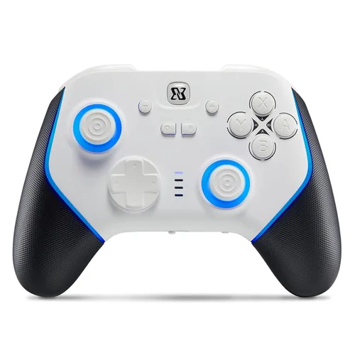 Vista 7 de BINBOKPLAY Switch Pro Controller, Game Controller for PC/Switch2/Switch, 7 Color LED Hall Effect Controller with Microswitch Buttons, PC Controller