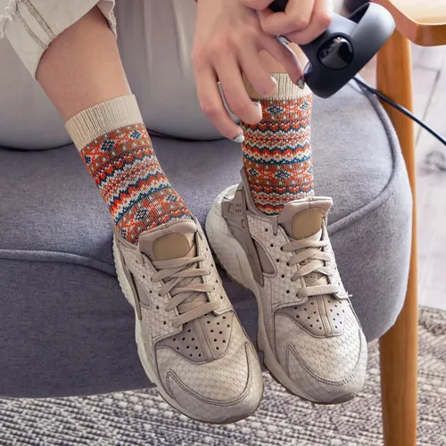 Vista 8 de Clothirily Calcetines de lana - Calcetines de lana para mujer, calcetines de lana para mujer, calcetines cálidos para mujeres y hombres, calcetines