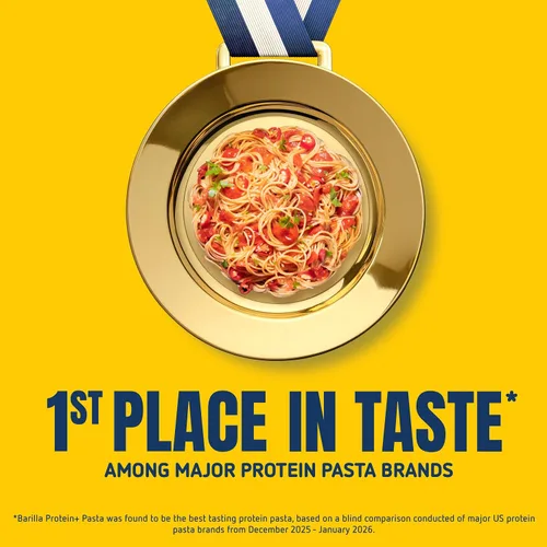 Vista 4 de BARILLA Protein+ (Plus) Angel Hair - Proteína de lentejas, garbanzos y guisantes - Buena fuente de proteína a base de plantas, pasta de proteínas