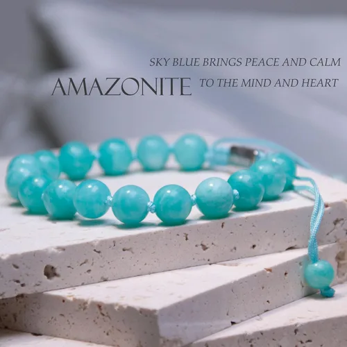 Vista 2 de HASKARE Valentines Day Gifts for Her Real Crystal Bracelet for Women, Unique Handmade Jewelry Gift for Girlfriend, Premium Gemstone Birthstone Beads