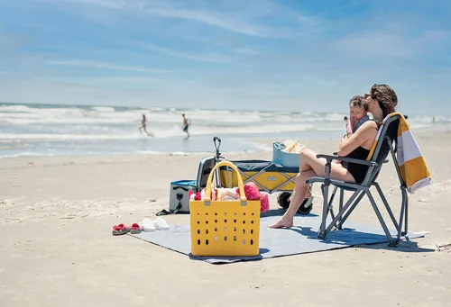 Vista 6 de Tupelo Bolsa de playa impermeable Bolsa de playa Bolsa lavable e impermeable Bolsa de playa y piscina Amarillo sol
