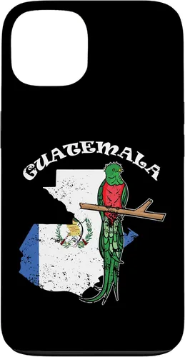 Vista 7 de Funda de recuerdo para iPhone 16 Quetzal de Guatemala con bandera de Guatemala