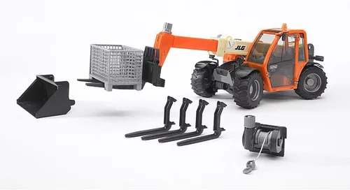 Vista 10 de Bruder 02140 JLG 2505 Manipulador telescópico con ajuste de ángulo, juguete de construcción