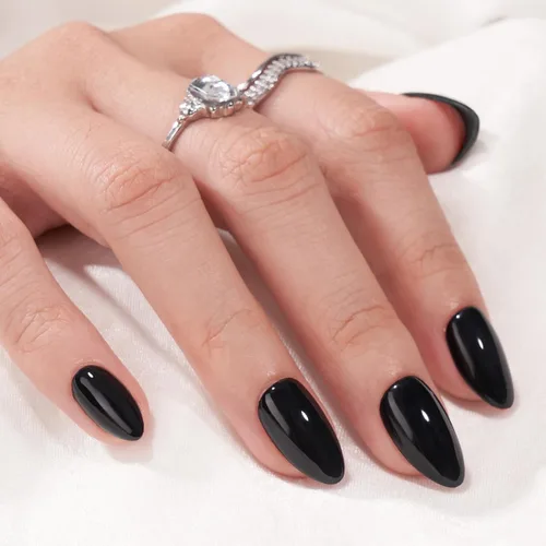 Vista 21 de BTArtbox - Uñas a presión, color crema de vainilla, cuadrado corto, melocotón degradado, 32 unidades 2+ Weeks Wear, Salon-Quality Natural Nails