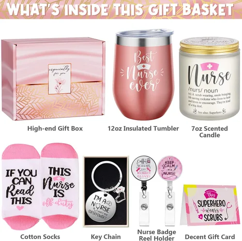 Vista 3 de MAYICIVO Regalos de Enfermera para Mujeres, Regalos de Navidad para Enfermeras Escolares, Regalo de Apreciación de Enfermeras RN, Regalo