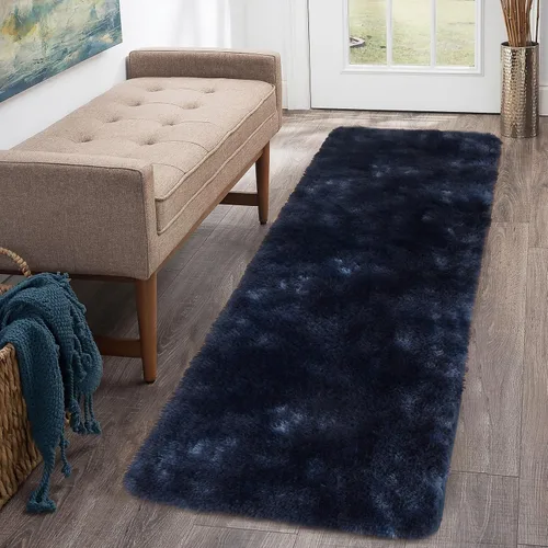 Vista 28 de CAROMIO Alfombra Corredor Esponjosa para Dormitorio Sala de Estar 2x6 Pies, Alfombras de Área Shag Alfombra de Felpa Suave Gruesa Larga de Piel Tie
