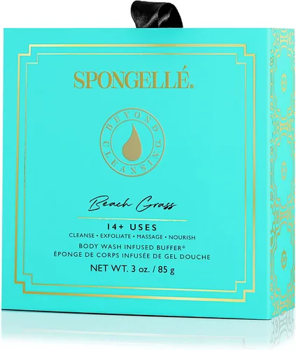 Vista 3 de SPONGELLÉ Buffer Corporal Infundido con Gel de Ducha de Flores en Caja, Hierba de Playa