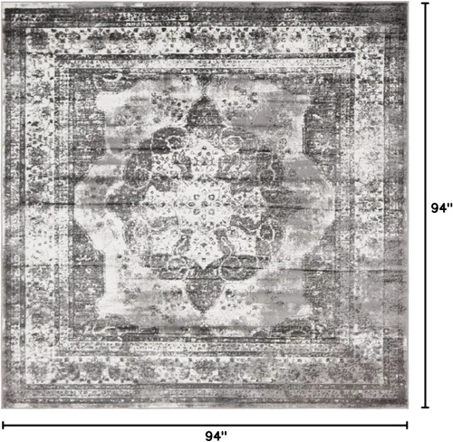 Vista 290 de Unique Loom Colección Sofia - Alfombra de área Salle Garnier (7' 1" x 10' Rectángulo, Borgoña/ Marfil)
