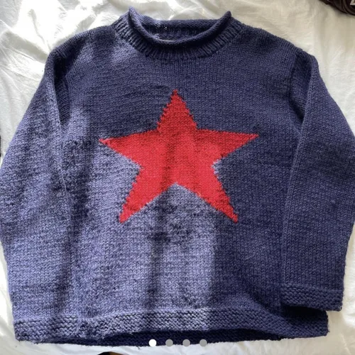 Vista 5 de CYee Y2K - Suéter holgado para niñas del centro de la ciudad Emo Goth Stars Ropa Fairy Grunge Alt Pullover Tops Dark Academia Sudadera