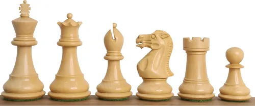 Vista 2 de Juego de piezas de ajedrez profesional Staunton de 3" - Boj ebonizado ponderado